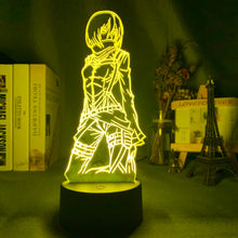 Charger l&#39;image dans la galerie, Lampe 3D de Mikasa, RGB 16 couleurs - SNK-SHOP 
