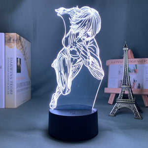 Lampe 3D du Titan Féminin, RGB 16 couleurs
