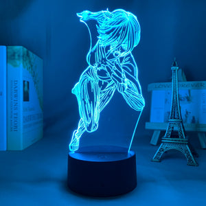 Lampe 3D du Titan Féminin, RGB 16 couleurs
