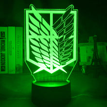 Load image into Gallery viewer, Attack on Titan 3D Lamp, RGB 16 colors
