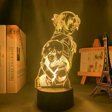 Load image into Gallery viewer, Annie &amp; Mikasa 3D Lamp, RGB 16 colors
