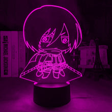 Load image into Gallery viewer, Cute Mikasa 3D Lamp, RGB 16 colors
