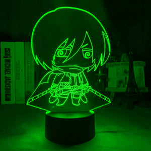 Cute Mikasa 3D Lamp, RGB 16 colors