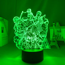 Charger l&#39;image dans la galerie, Lampe 3D de L&#39;Attaque des Titans, RGB 16 couleurs
