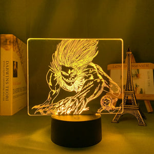 Lampe 3D du Titan Machoire, RGB 16 couleurs