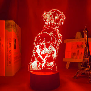 Lampe 3D d'Annie & Mikasa, RGB 16 couleurs