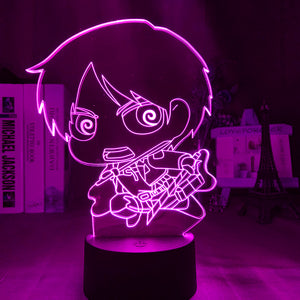 Cute Eren 3D Lamp, RGB 16 colors